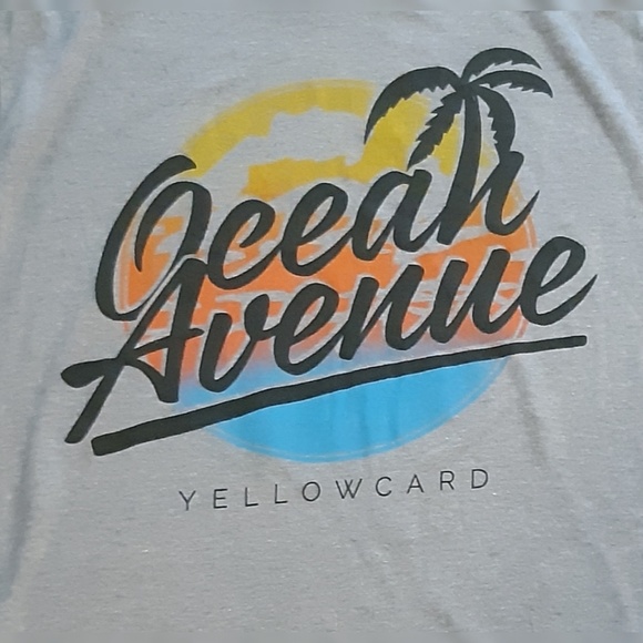 NEW Yellowcard Ocean Avenue Concert Shirt Youth Large Green Band Tour Rock Kids